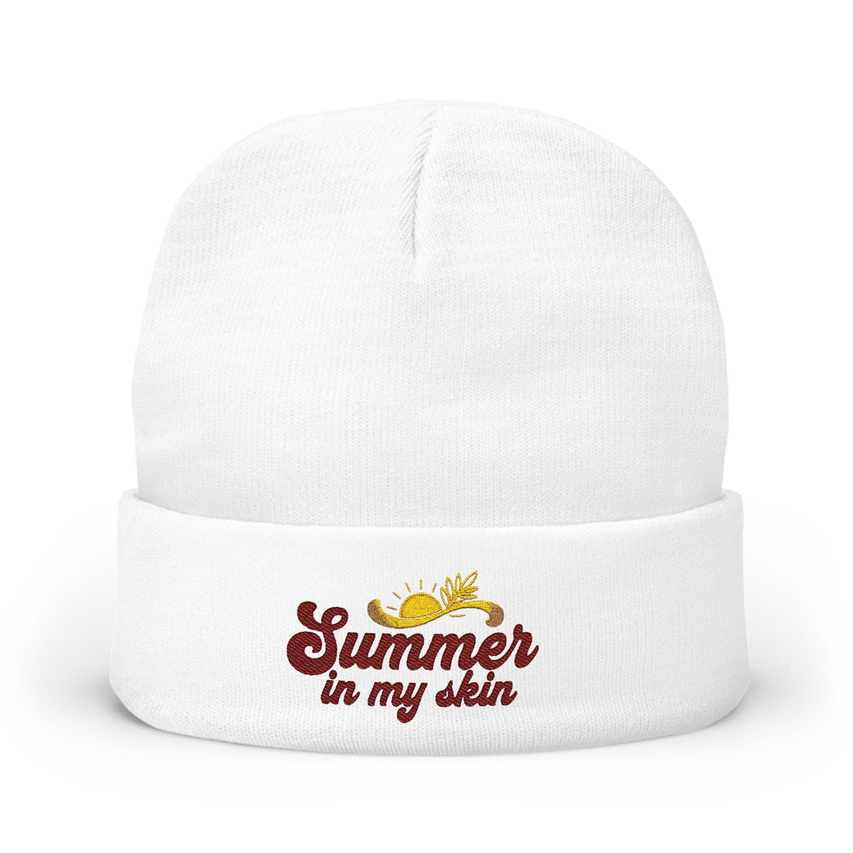 Knit Beanie (Embroidery)