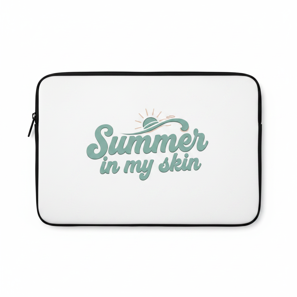 Summer in my Skin Laptop Sleeve front view